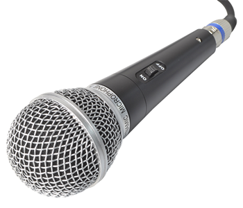 Vocal Microphone Dynamic , Metal Body With Switch - Supplied With Cable